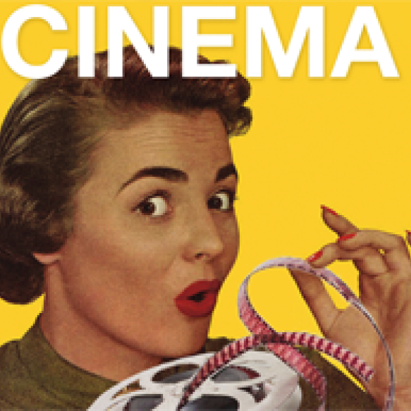 Woman holding a film reel