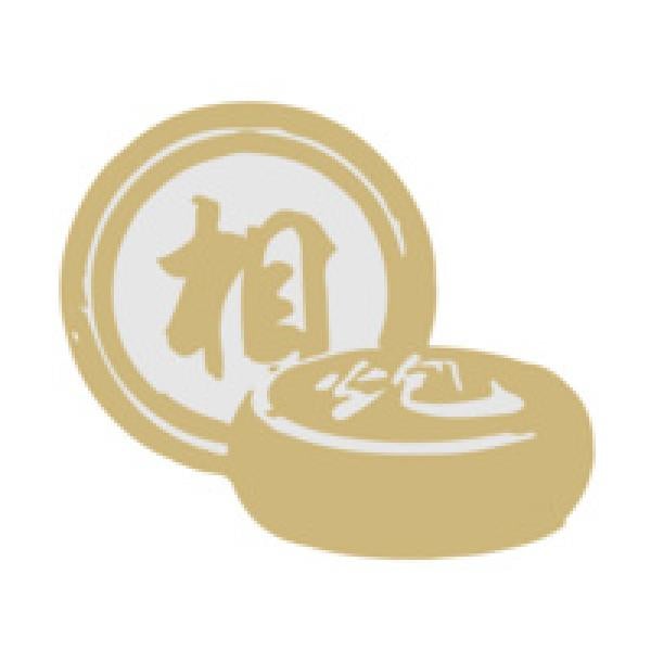Gold mahjong game pieces