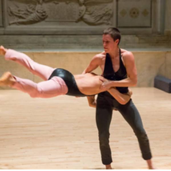 Anna Cloud practicing somatic dance