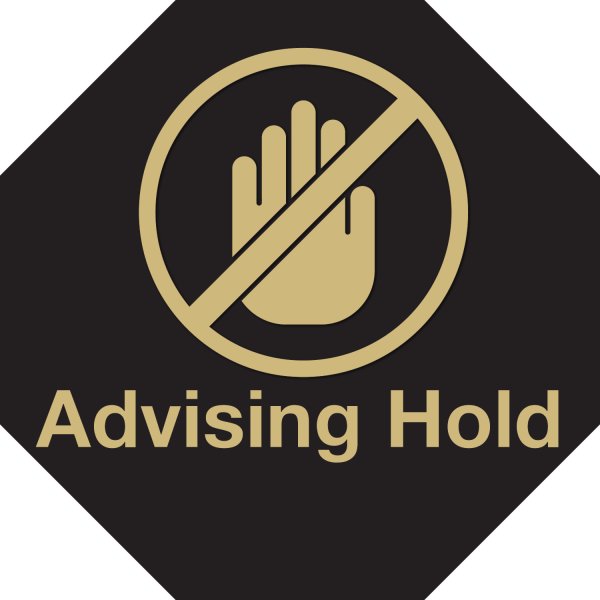 advising hold graphic