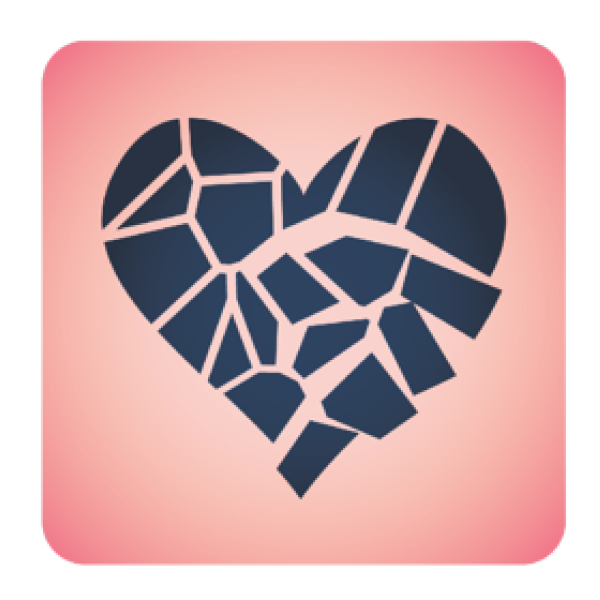 Dating or Defrauding broken heart graphic