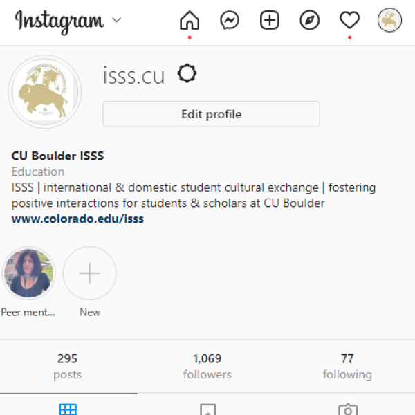 image of the ISSS instagram