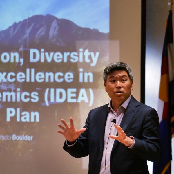 man teaching diversity