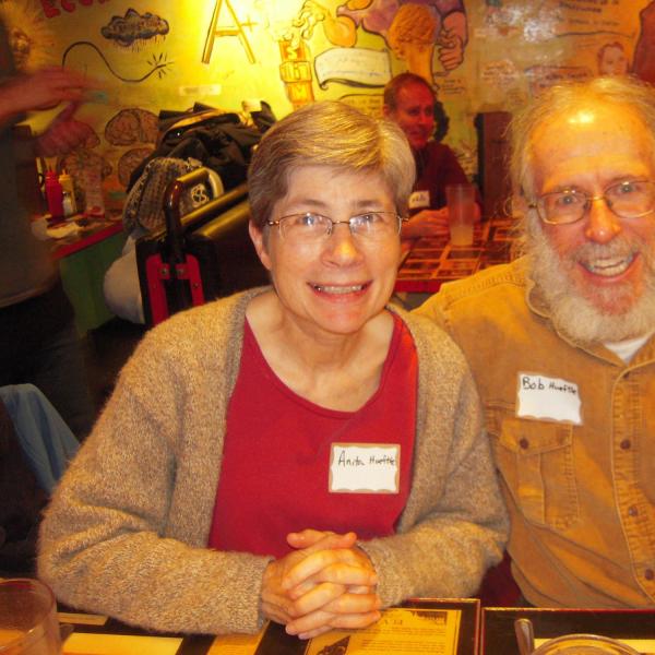 BFIS couple sitting at restaurant