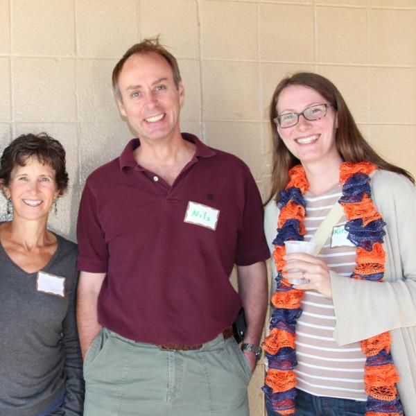 BFIS board members against a wall
