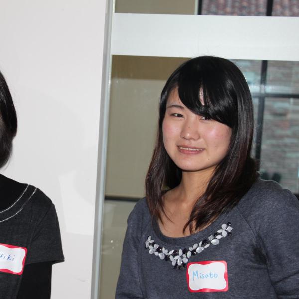 Two BFIS members smiling at camera