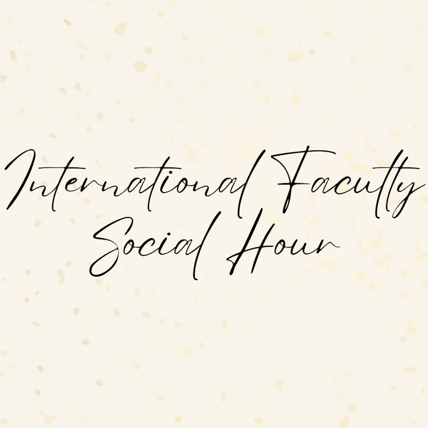 faculty social hour header
