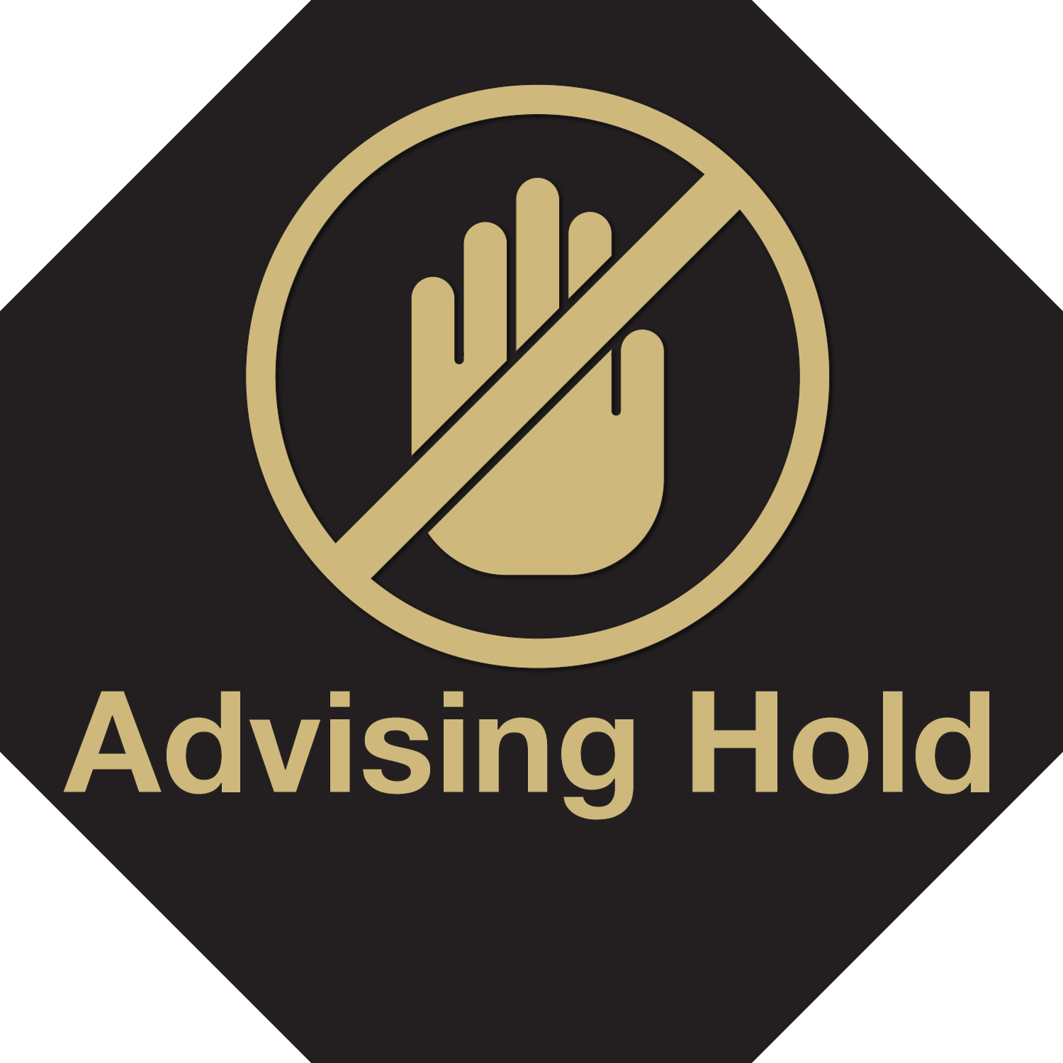 advising hold graphic