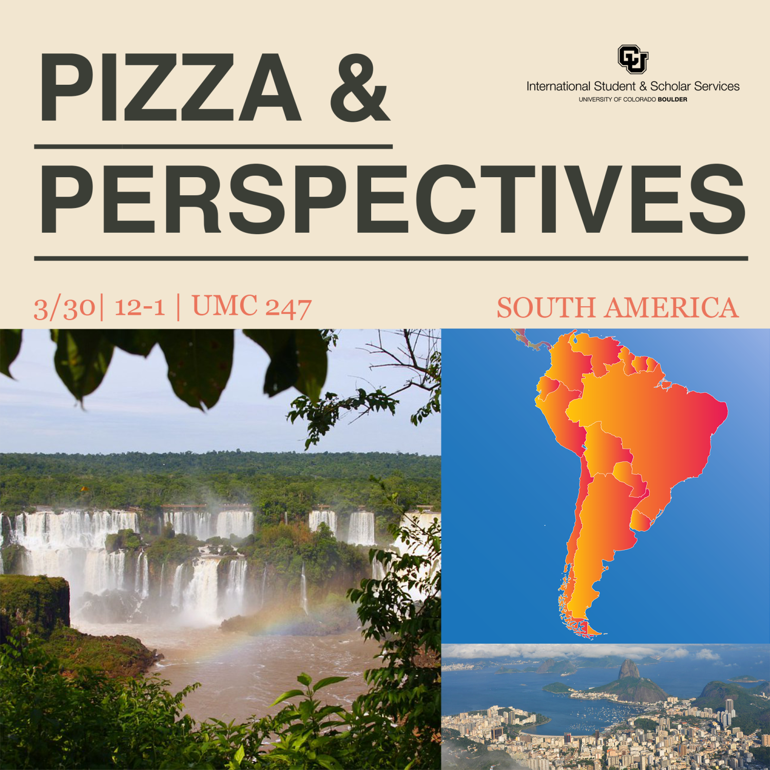 pizza & perspectives south america flyer