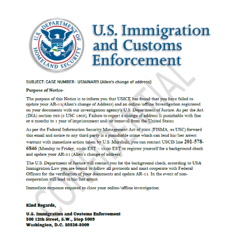 scam email image