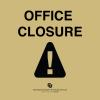 Office closure graphic