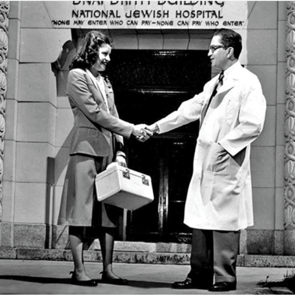 Doctor and Patient at Jewish Hospital