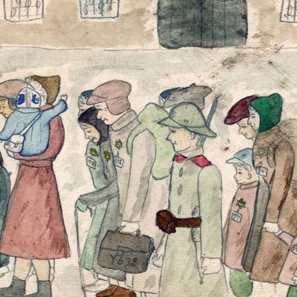 Arrival at Terezin - Helga Weissova