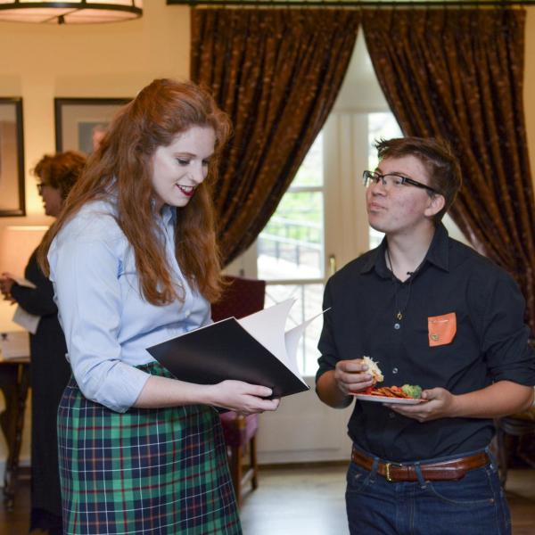 Jewish Studies End-Of-Year Showcase - CU students Eleanor Landsbaum and Lior Gross a the End of Year Showcase