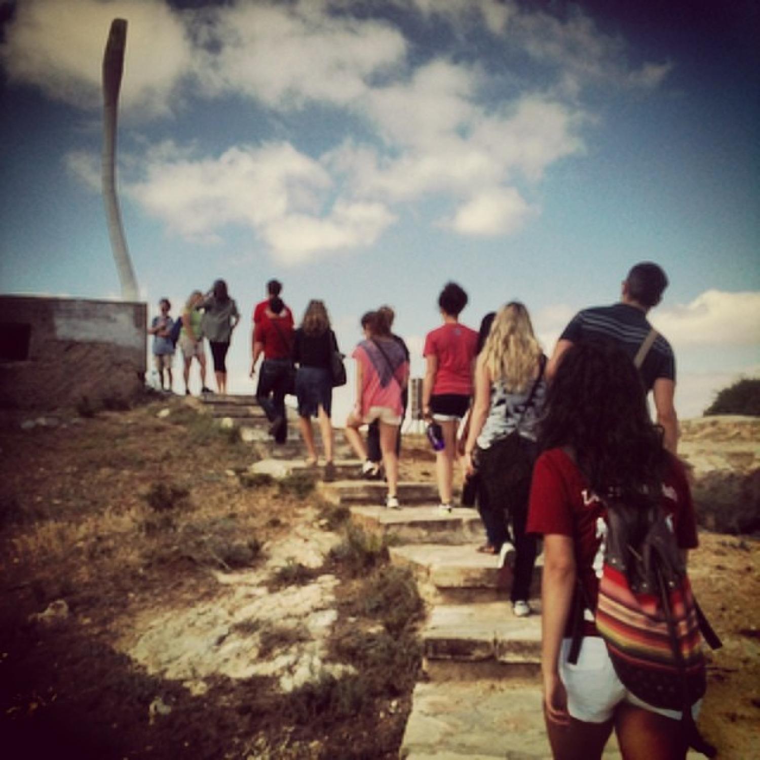 Students on Global Seminar to Israel, summer 2014