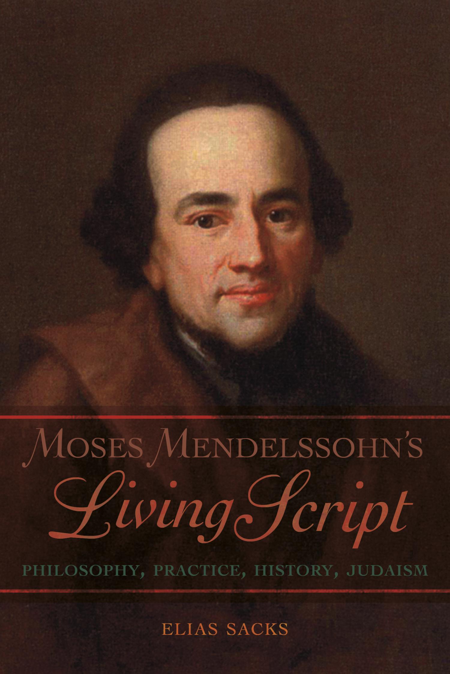 Book Cover: Moses Mendelssohn's Living Script