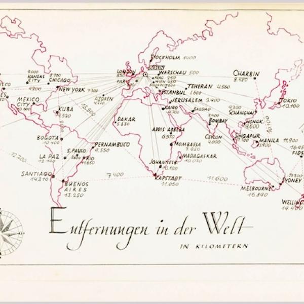 World map of Jewish Diaspora