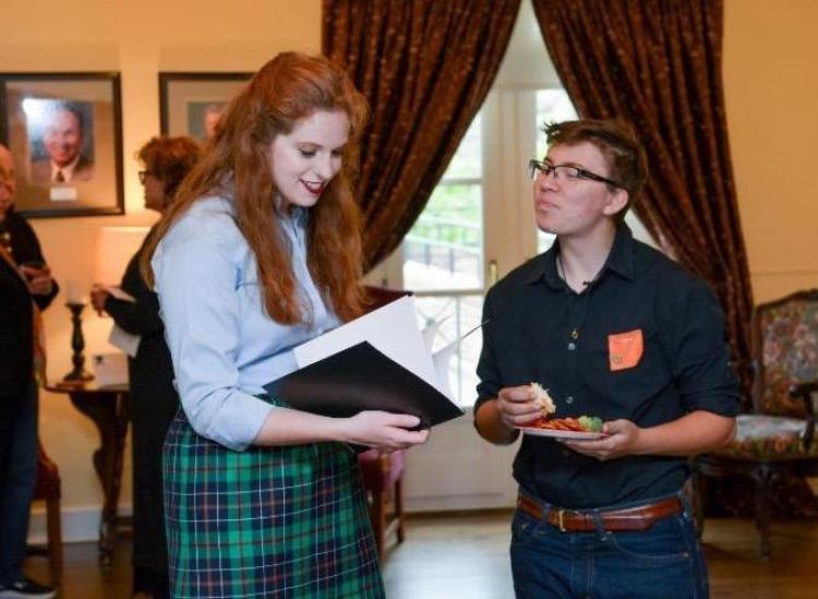 Students at the Undergraduate Research Opportunities Program Salon where they presented their projects.