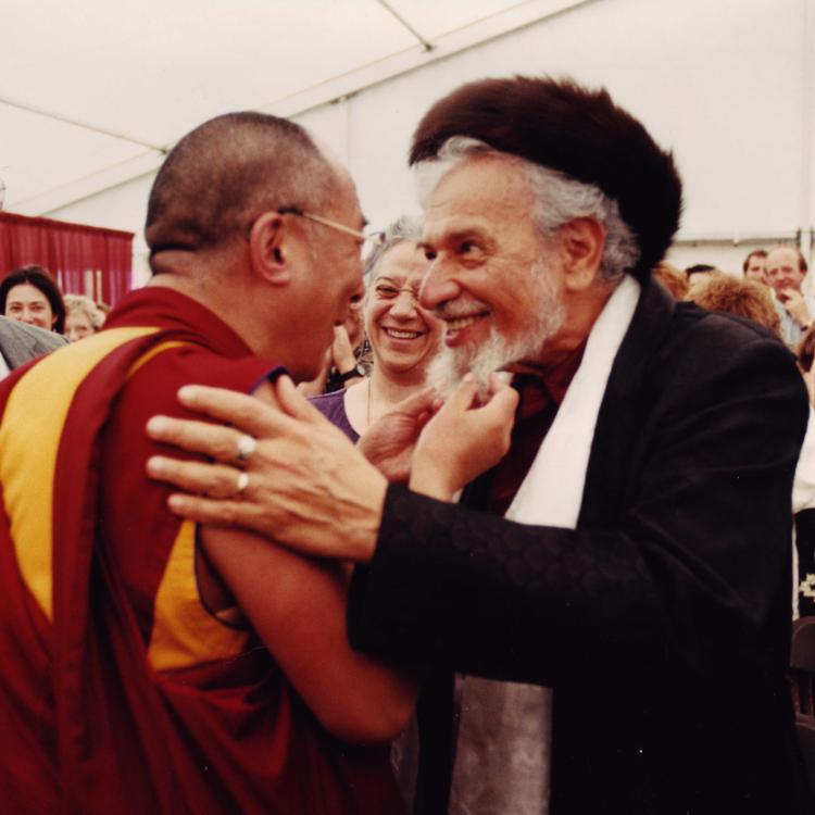 Rabbi Schachter-Shalomi with the Dalai Lama-
