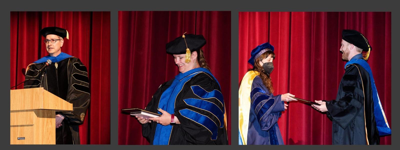 Photo collage of graduation ceremony 2