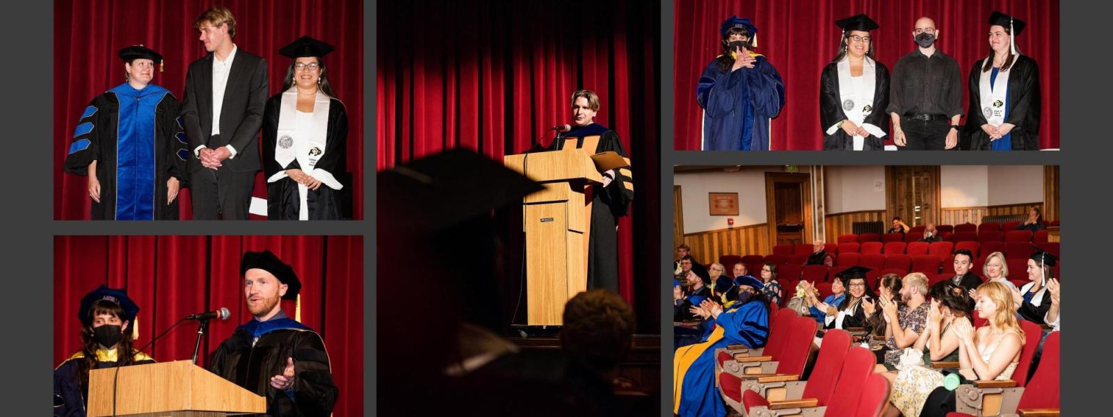Photo collage of graduation ceremony 3