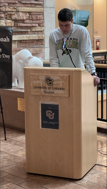 Damian at Yom HaShoah