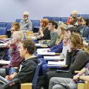 Jewish Studies students learning in a class room