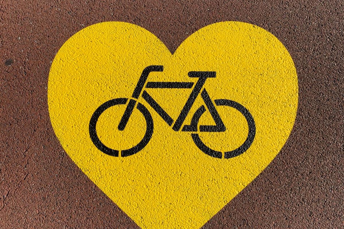 Bike in heart
