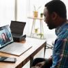 Person doing video interview