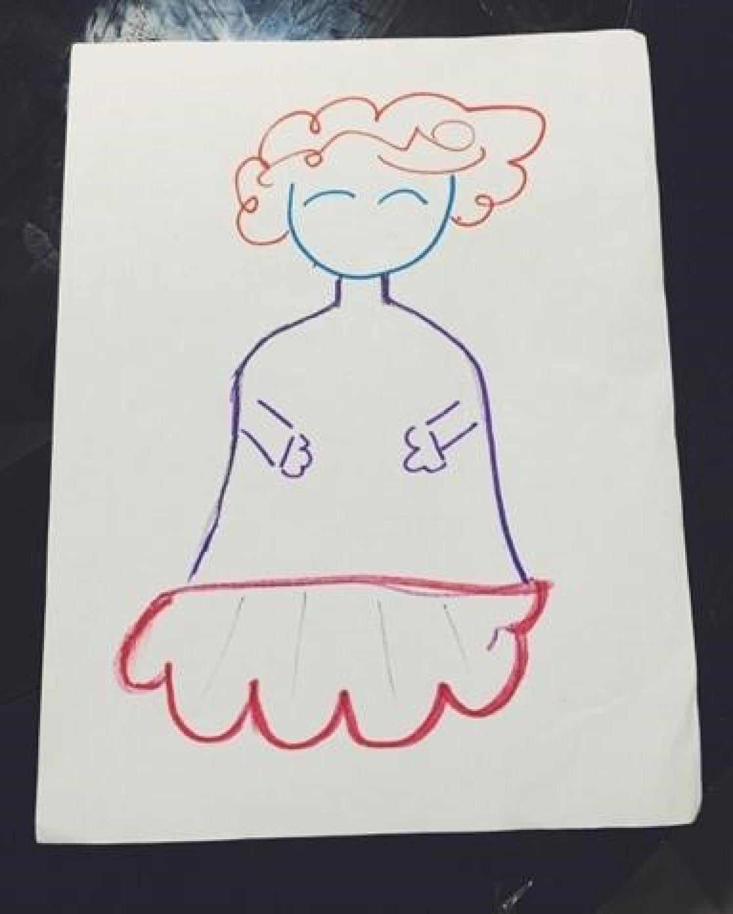 Mr. Gucci's drawing of a girl character