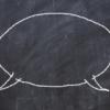 speech bubble on chalkboard