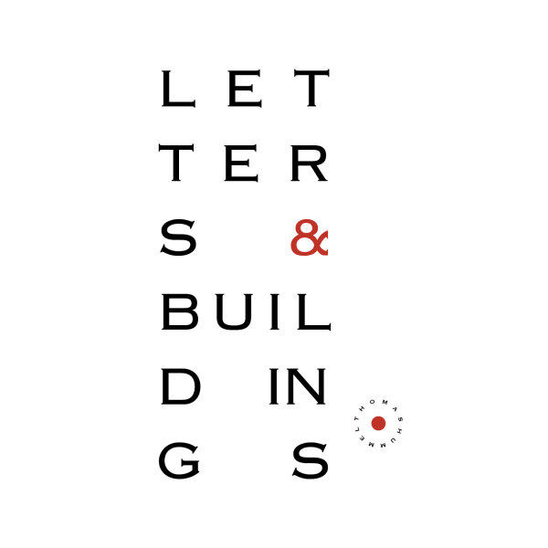 Letters & Buildings. - Thomas Hummel front cover