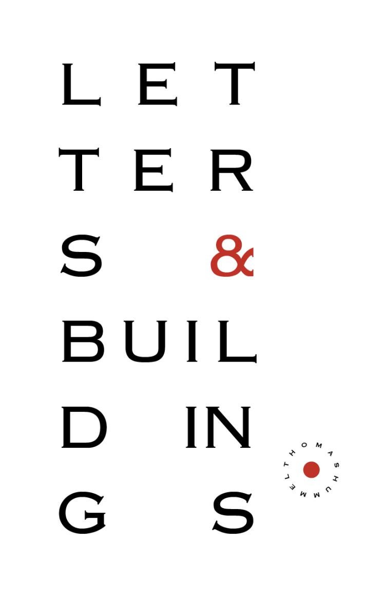 Letters & Buildings. - Thomas Hummel front cover