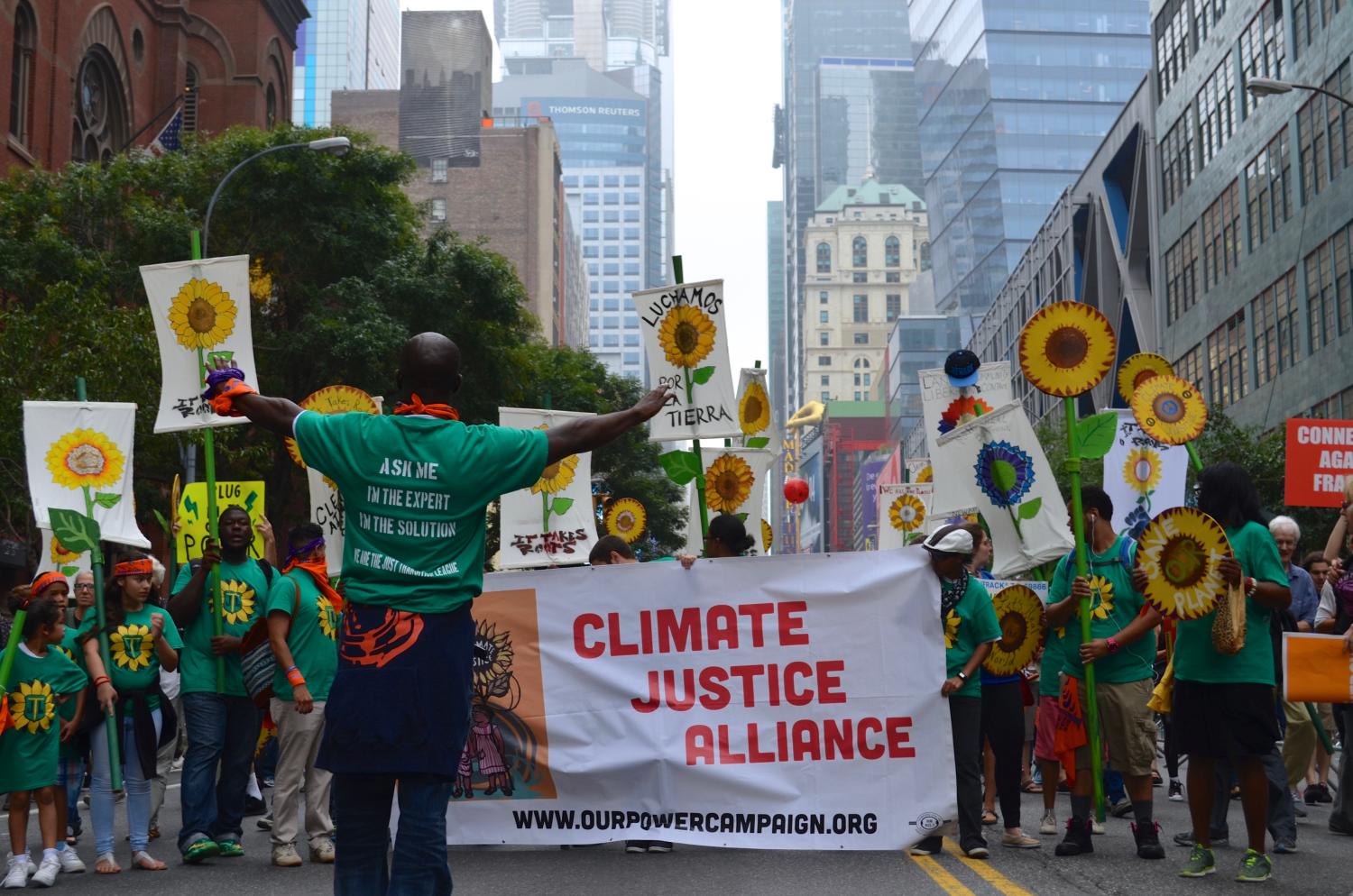 Climate justice in Peoples Climate March, NYC