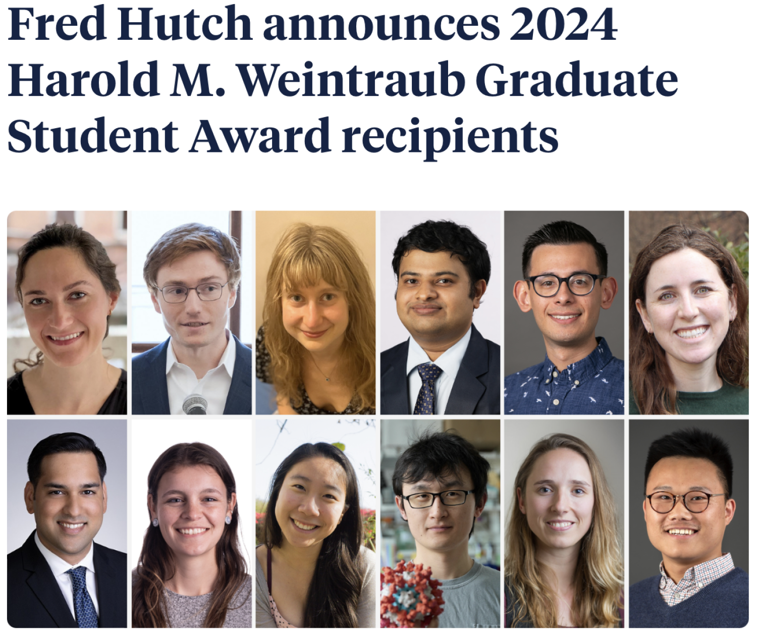 Kibby Wins Weintraub Graduate Student Award