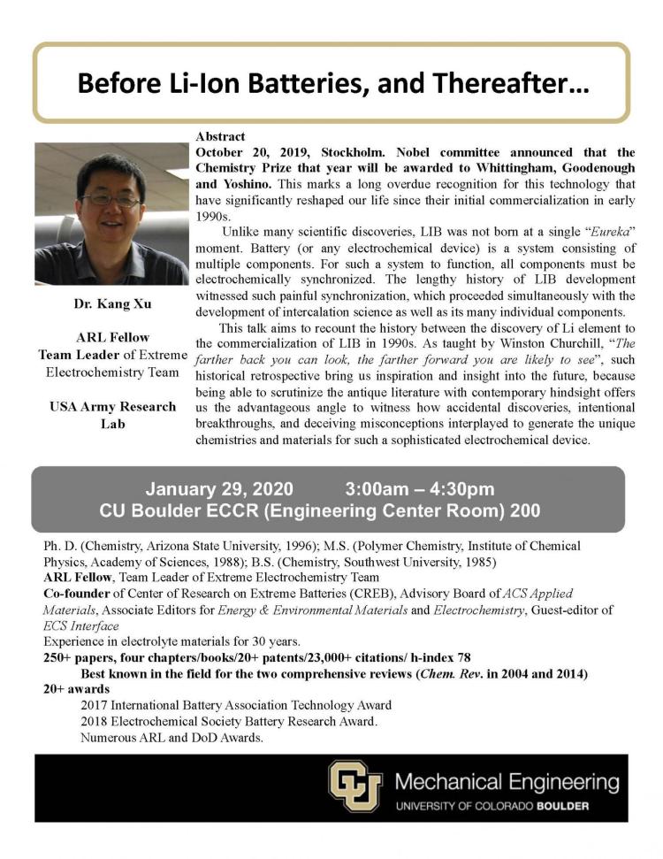 Kang Xu visited CU Boulder