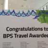 Travel grant awardee sign