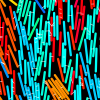 Picture showing 2-D simulations of MT-Kinesin active matter