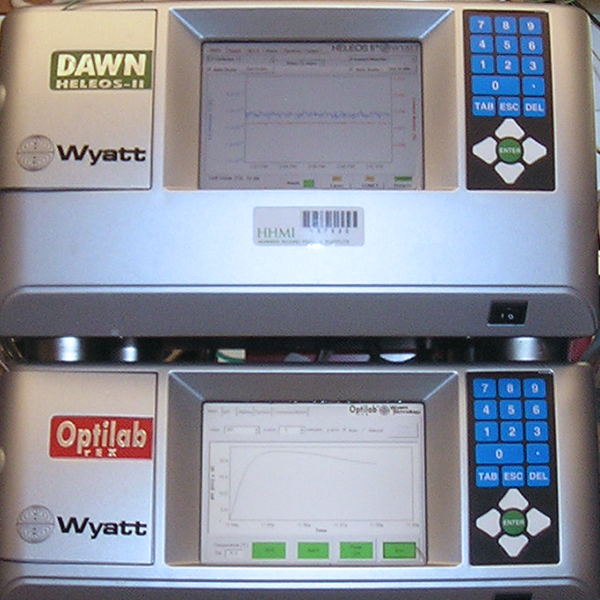 MALS and deferential RI detector for SEC-MALS experiments