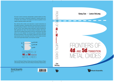 Book cover for Frontiers of 4d and 4d transition metal oxides
