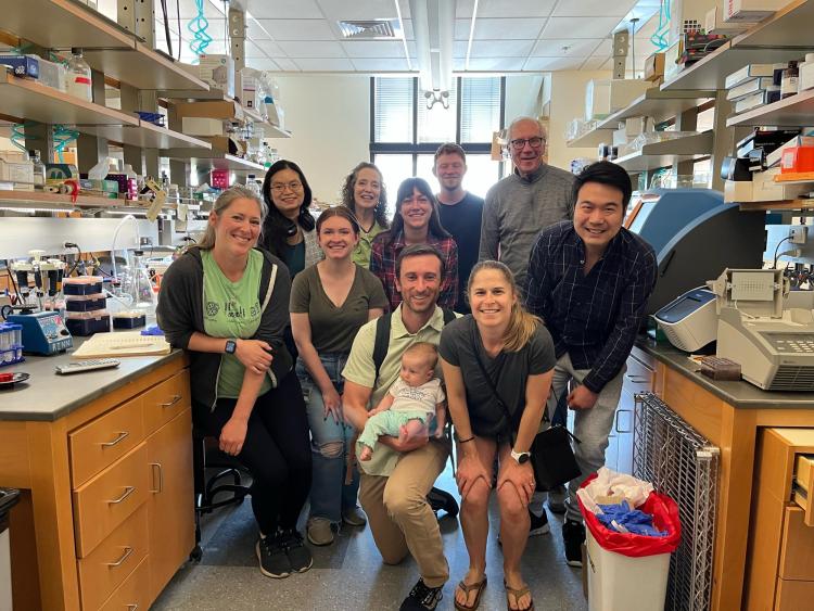 Cech Lab saying goodbye to Dan in JSCBB