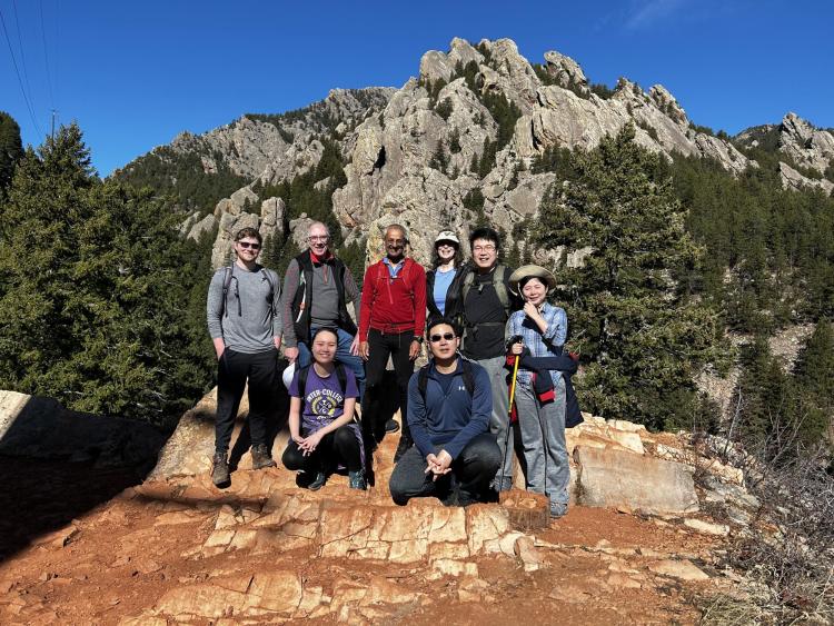 Cech lab group hike with Shankar Balasubramanian