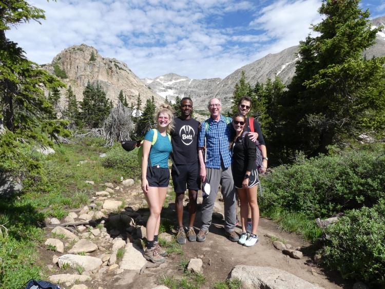 Cech Lab members at Blue Lake