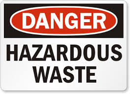 Danger, Hazardous Waste sign