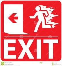 Fire exit sign