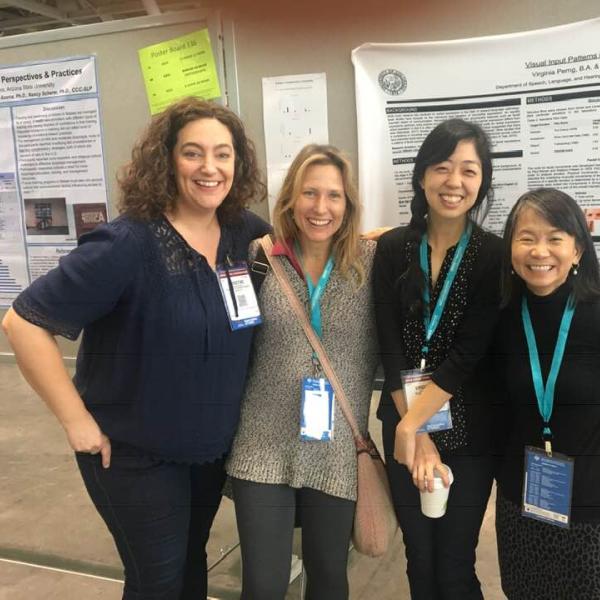 Dr. Christine Brennan and Sherri Tennant coming to Virginia's poster presentation