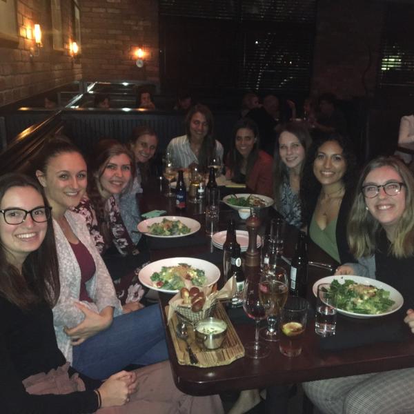 Dinner after presentations at ASHA 2019