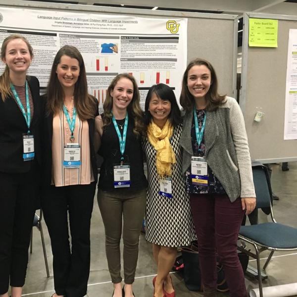 Kelly, Angela, Annaliese, & Rene at ASHA 2017