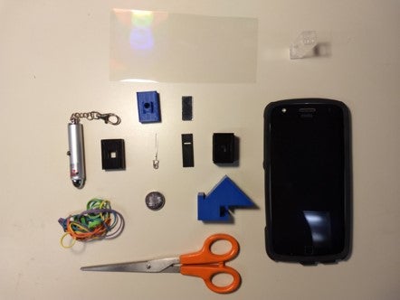 Materials required for assembling the spectrometer.