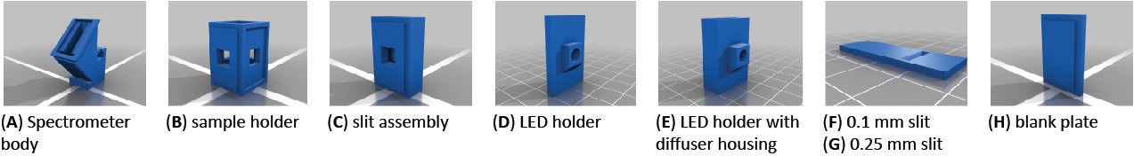 3D printed pieces. 